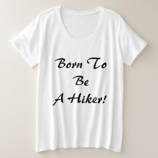 生まれ登山 プラスサイズTシャツ (デザイン正面)