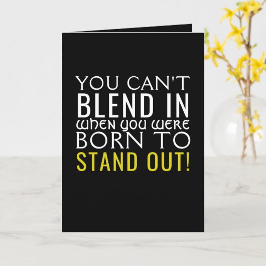 生まれ目立つ カード (黄色い花)