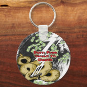 生まれ税付無料 キーホルダー (正面)