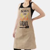 生まれ素朴Grill Tan Black Grill BBQ Flame エプロン (インサイチュ)