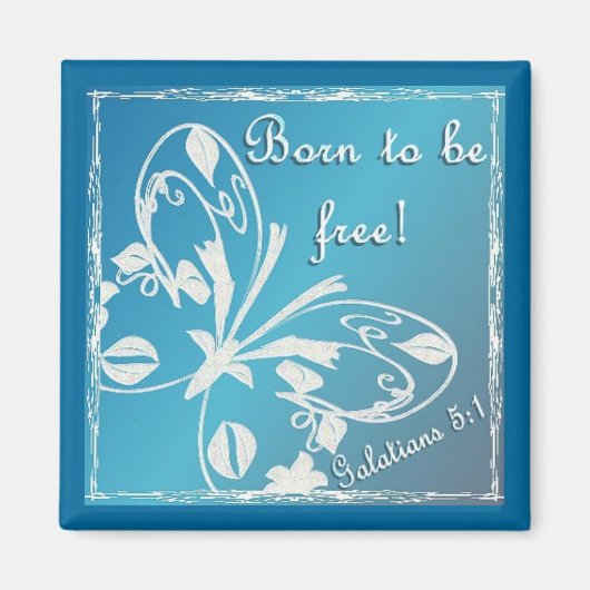 生まれ自由 マグネット (正面)