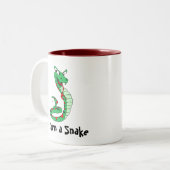 生まれ蛇 ツートーンマグカップ (正面左)