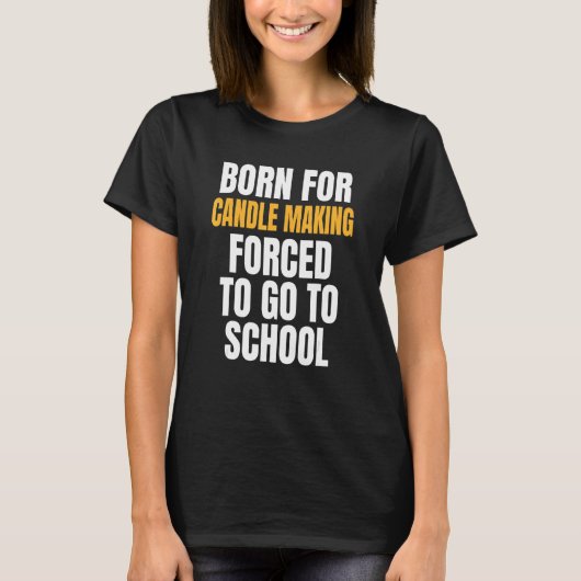 生まれ蝋燭 Tシャツ (正面)
