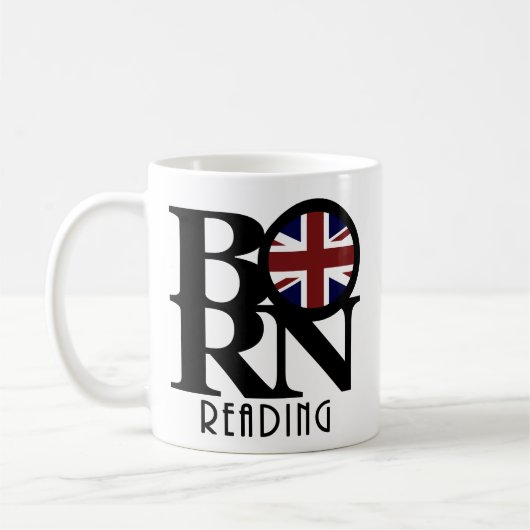 生まれ読イギリス11oz コーヒーマグカップ (左)