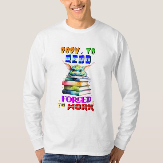 生まれ読働く Tシャツ (正面)