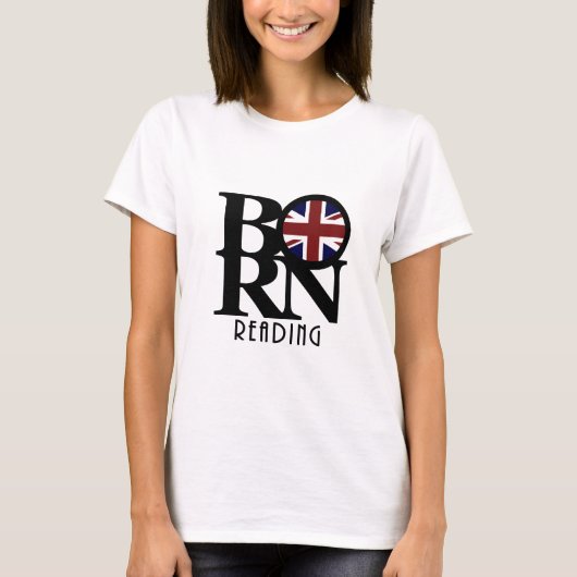 生まれ読英国 Tシャツ (正面)