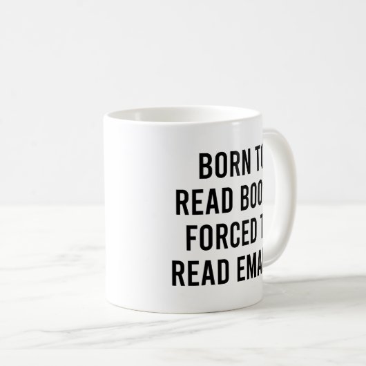 生まれ読Eメールを強制的に読送信する コーヒーマグカップ (正面右)
