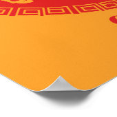 生まれ豚の年 – 中国の〔占星術の〕十二宮図 ポスター (角)