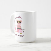 生まれ豚の引用文 コーヒーマグカップ (正面左)