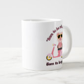 生まれ豚の引用文 ジャンボコーヒーマグカップ (正面右)