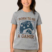 生まれ賭け事に限ら遊ず トライブレンドTシャツ (正面)