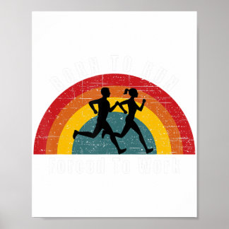 生まれ走マラソン走走者に強制される ポスター