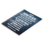 生まれ走先-トレーニングやる気を起こさせる ノートブック (左側)