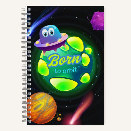 生まれ軌道 ノートブック (正面)