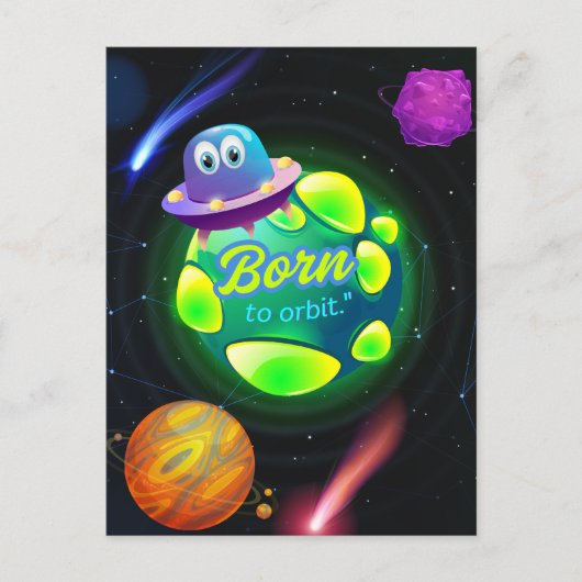 生まれ軌道 ポストカード (正面)