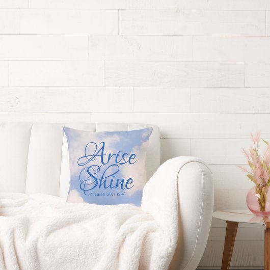 生まれ輝く聖書聖句クリスチャン クッション (ソファ)