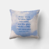生まれ輝く聖書聖句クリスチャン クッション (裏面)