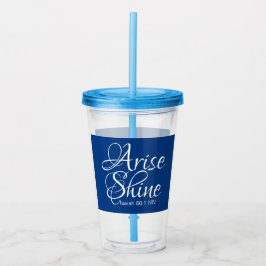 生まれ輝く賛美新年バイブルVerse Blue アクリルタンブラー