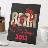 生まれ辰年2024、2012、2000、1988 台座サイン (インサイチュ)