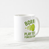 生まれ遊でテニスをする コーヒーマグカップ (正面右)