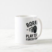 生まれ遊でテニスをする コーヒーマグカップ (正面右)