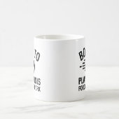 生まれ遊でテニスをする コーヒーマグカップ (中央)