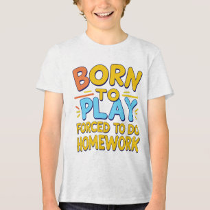 生まれ遊に、宿題を強制的に行わおもしろいせ – Gamer トライブレンドＴシャツ