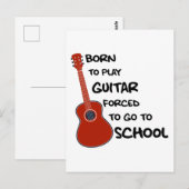 生まれ遊ギターを学校へ行かせる ポストカード (正面/裏面)