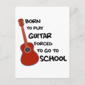 生まれ遊ギターを学校へ行かせる ポストカード (正面)