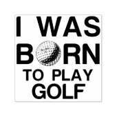 生まれ遊ゴルフをする セルフインキングスタンプ (デザイン)