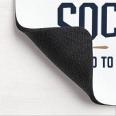 生まれ遊サッカーが学校へ行かざるを得ない マウスパッド (コーナー)