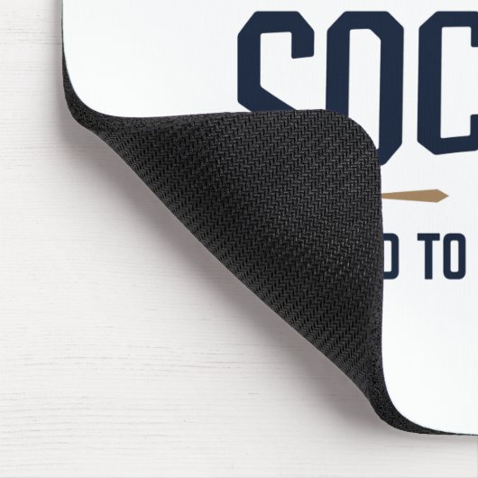 生まれ遊サッカーが学校へ行かざるを得ない マウスパッド (コーナー)