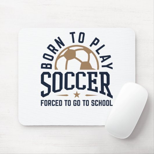 生まれ遊サッカーが学校へ行かざるを得ない マウスパッド (マウス)