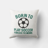 生まれ遊サッカーを強制する クッション (裏面)