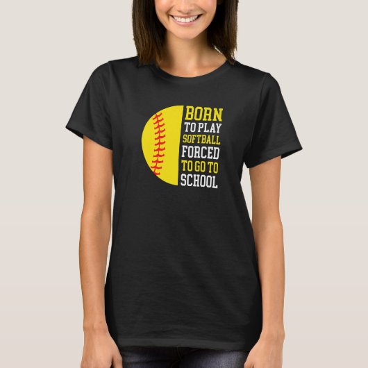 生まれ遊ソフトボールへ行かされた Tシャツ (正面)