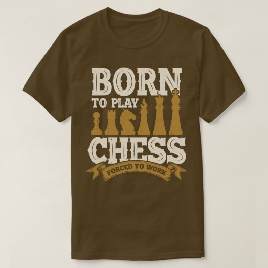 生まれ遊チェスを強制する Tシャツ (デザイン正面)