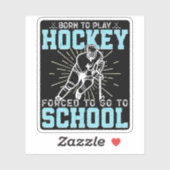 生まれ遊ホッケーで学校に行かされおもしろいる シール (シート)