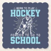 生まれ遊ホッケーで学校に行かされおもしろいる ペーパーコースター (正面)