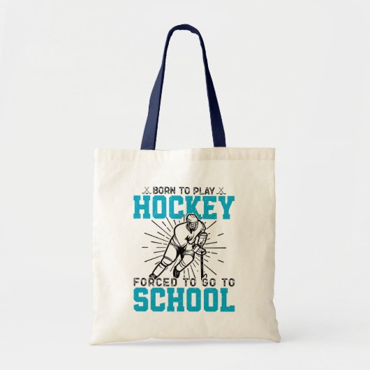 生まれ遊ホッケーカラフル誕生日あり トートバッグ (正面)