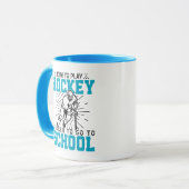 生まれ遊ホッケーカラフル誕生日あり マグカップ (正面左)