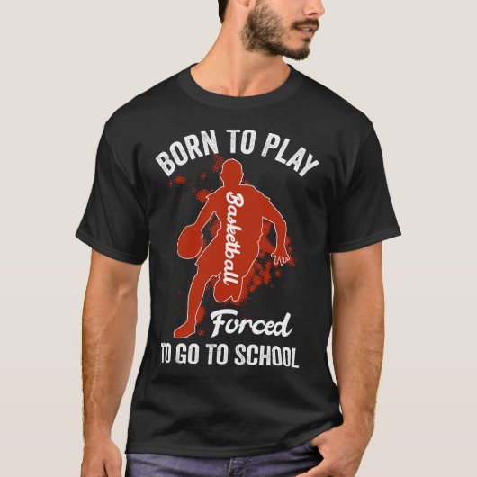 生まれ遊事で学校へ行かざるを得ない Tシャツ (正面)