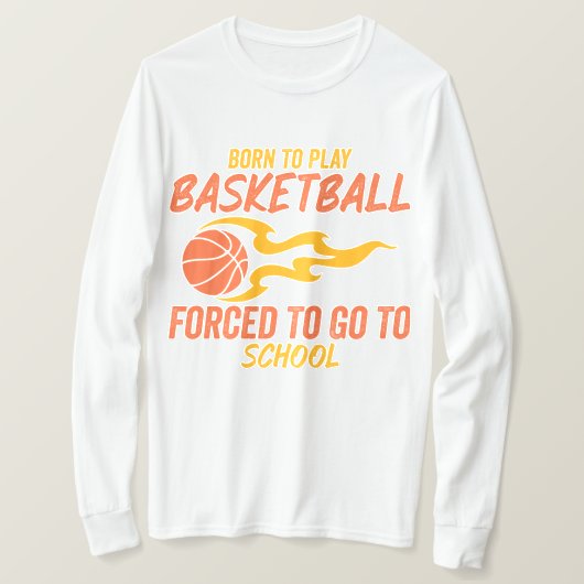 生まれ遊事で学校へ行かざるを得ない Tシャツ (デザイン正面)
