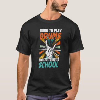 生まれ遊太鼓を無理やり学校へ行かせる Tシャツ