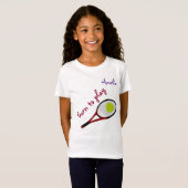 生まれ遊To, Tennis Ball and Racet, Personalize Tシャツ (正面フル)