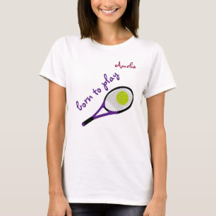 生まれ遊To, Tennis Ball and Racet, Personalize Tシャツ