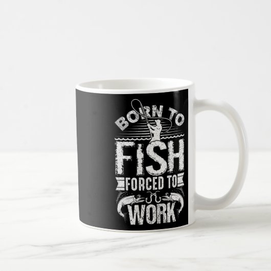 生まれ釣りするが、魚釣りクートの働きを強制おもしろいされる コーヒーマグカップ (右)