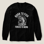 生まれ釣りをする トライブレンドＴシャツ (デザイン正面)