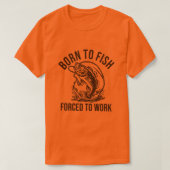 生まれ釣りをする Tシャツ (デザイン正面)