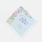 生まれ開花子供の誕生日 スタンダードランチョンナプキン (角)