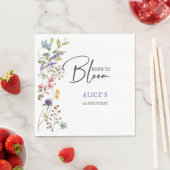 生まれ開花子供の誕生日 スタンダードランチョンナプキン (インサイチュ)